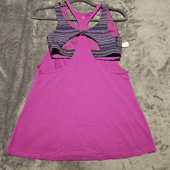 LULULEMON All Sport Support Bra Tank SIZE 6 Ultra Violet Purple - Picture 4 of 5